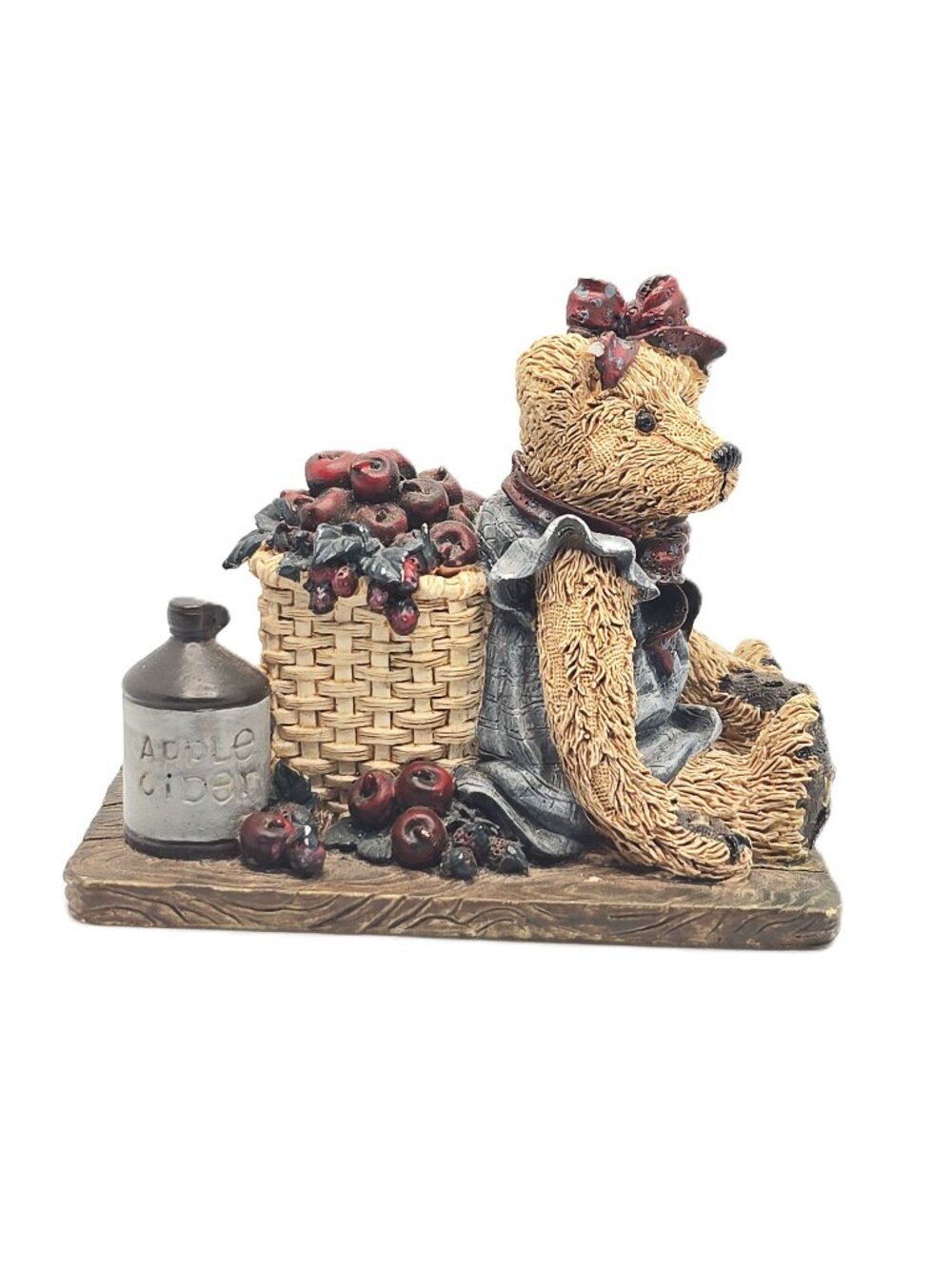 Boyd's Bears "Life's Harvest" 1993 Apples Cider 1st Edition/3151 Figurine #2006
